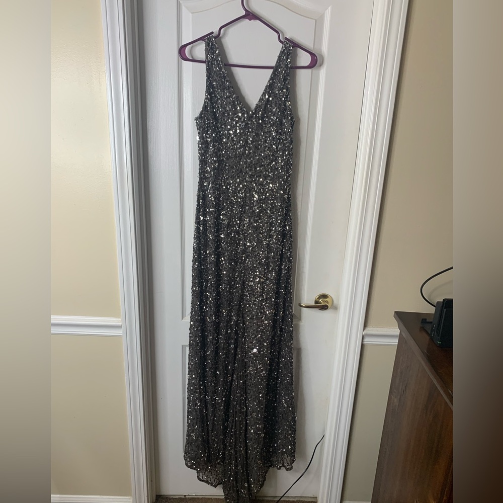 Adrianna Papell sequined dress worn only once.